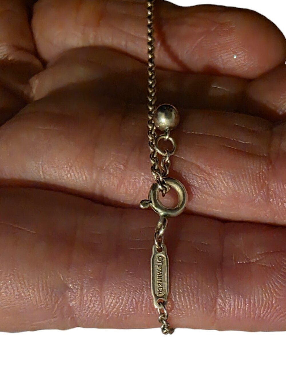 Tiffany & Co. Sterling Silver Etched Heart and Arrow Pendant Necklace - Picture 6 of 7